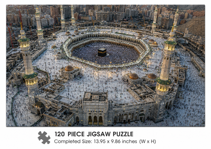 Sacred Horizon – Kaaba Aerial Majesty Jigsaw Puzzle